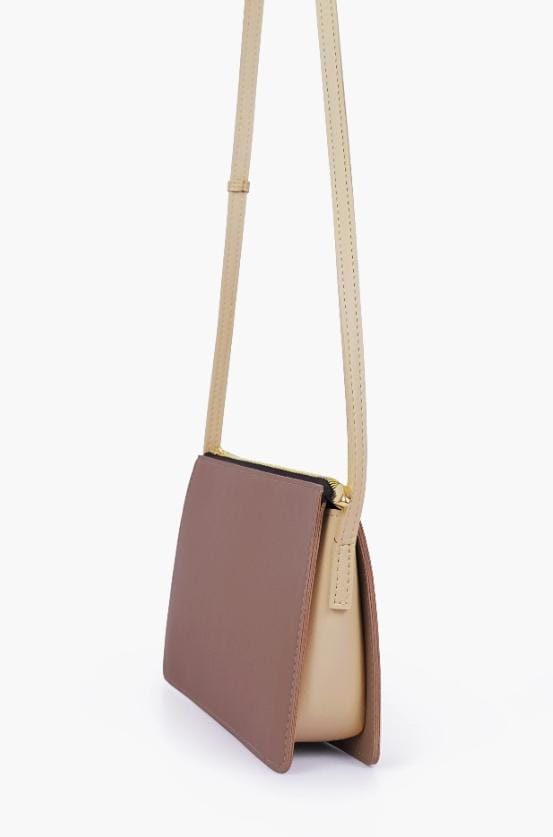 Two-Tone Minimalist Crossbody Bag