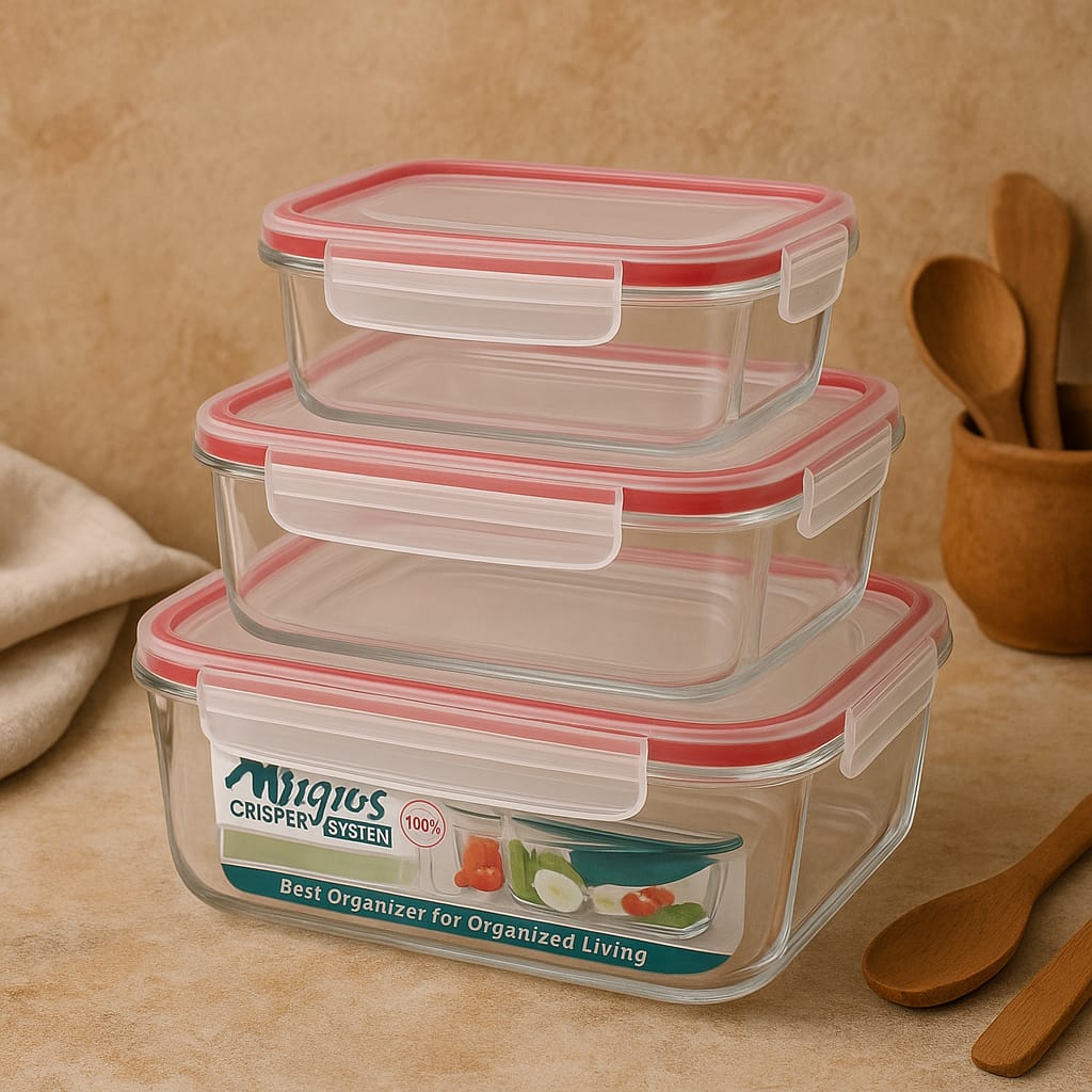 FreshLock Plastic Storage Boxes Set