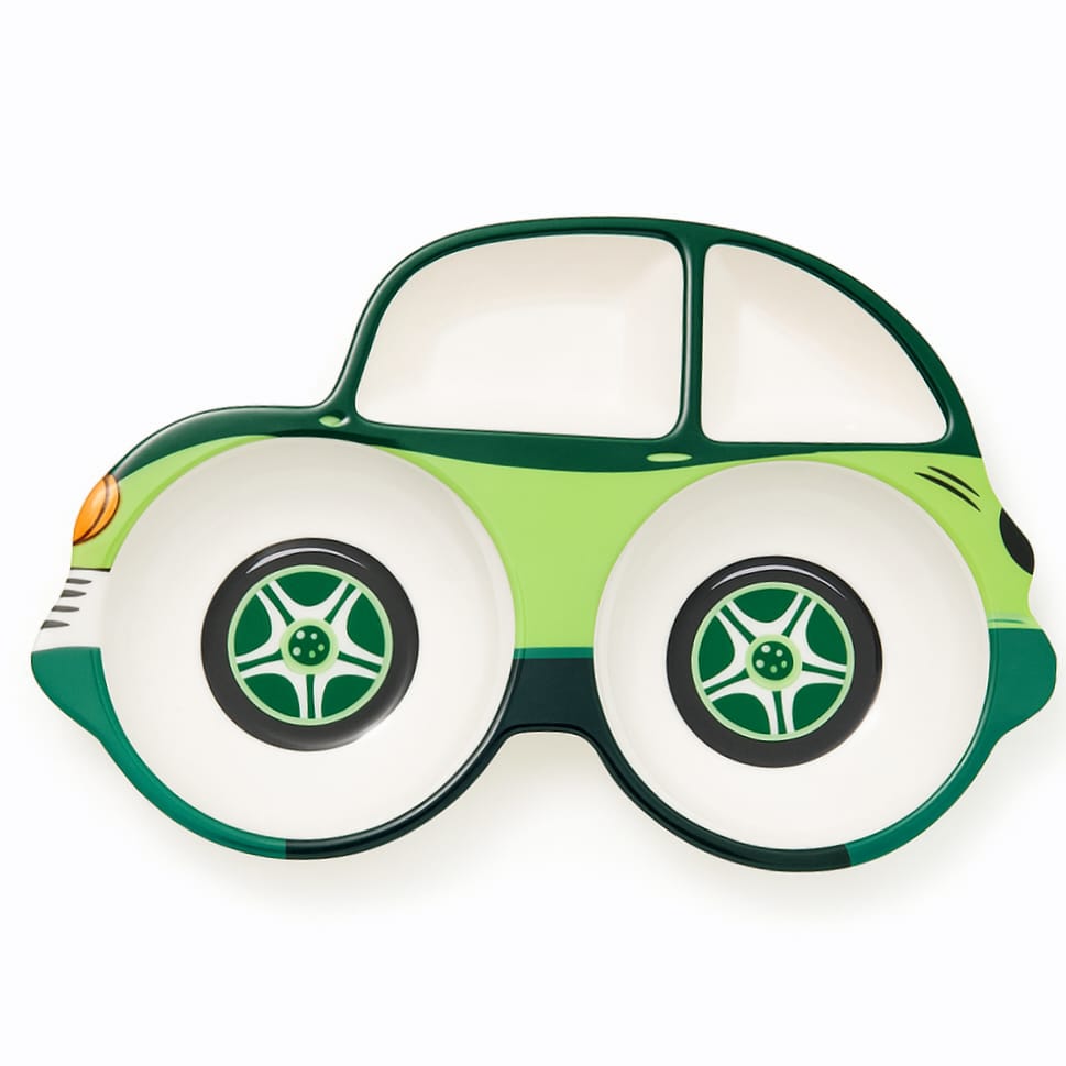 Car-Shaped Kids Portion Platter