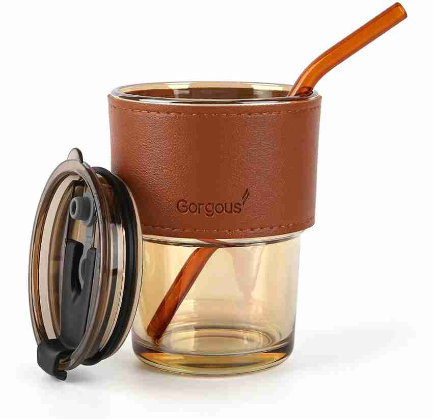 Reusable Tumbler with Plastic Straw