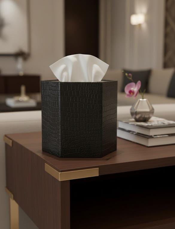 Luxury Hexagonal Faux Tissue Box