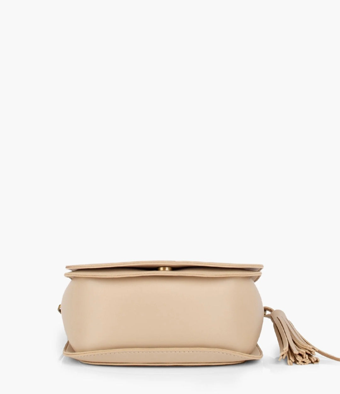 Beige Tassel Crossbody Bag