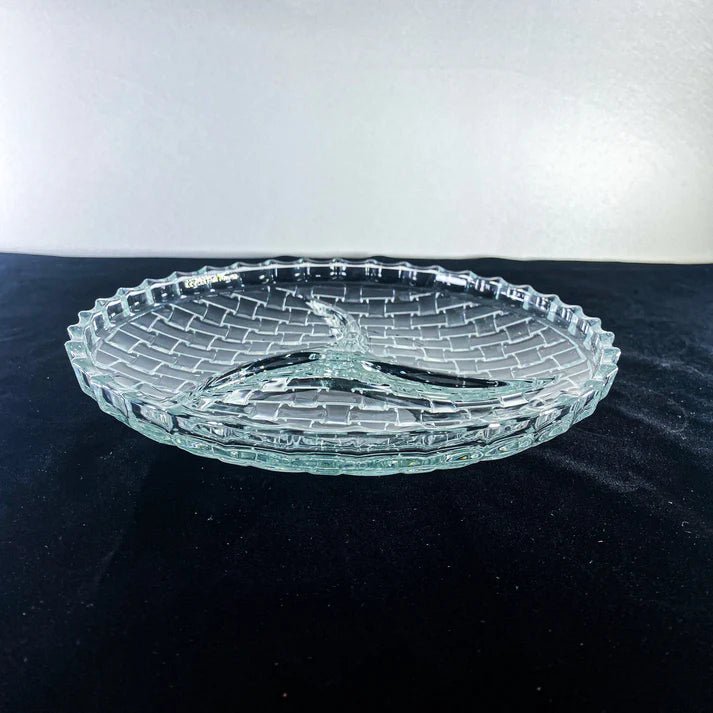 Elegant Glass Dry Fruit Serving Plate