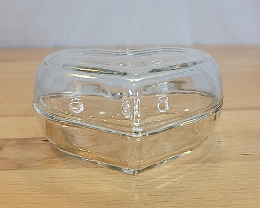 Heart-Shaped Glass Container