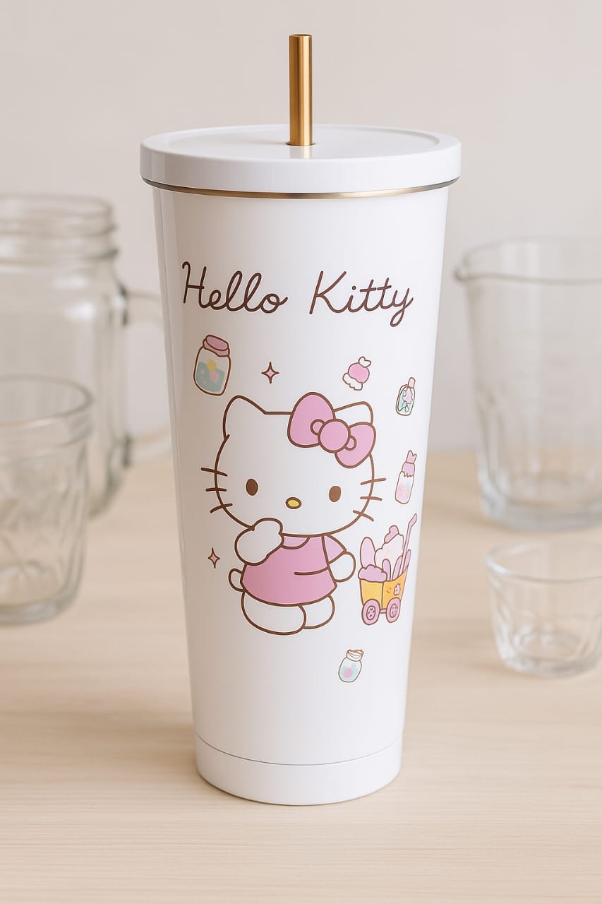 Stainless Steel Tumbler With Straw