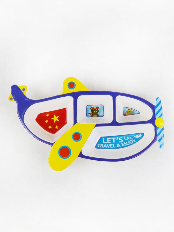 Airplane-Shaped Kids Partition Food Platter