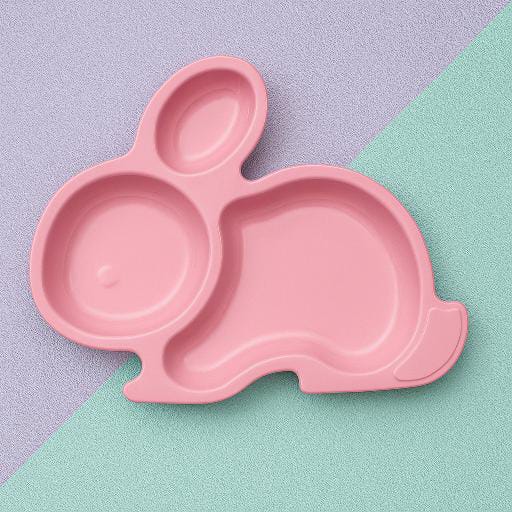 Bunny Shaped Kids Portion Plate
