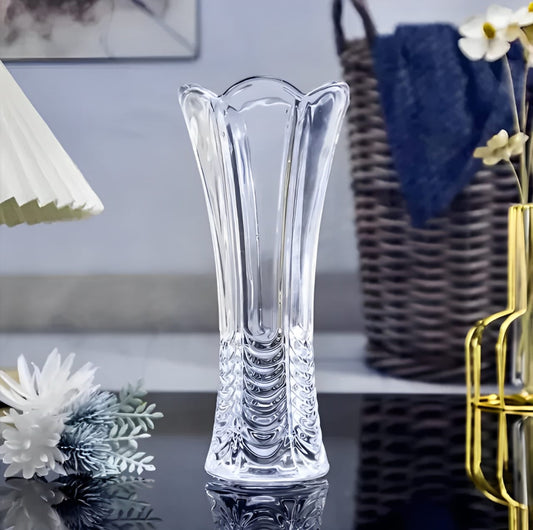 Clear Crystal Glass Vase