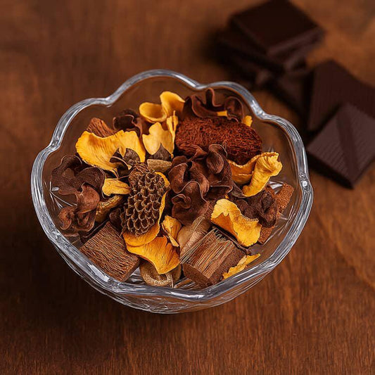 Scented, Vanilla/ light beige Luxe Potpourri (IMPORTED)