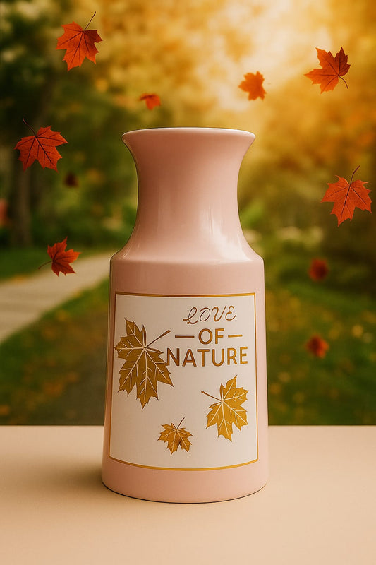 Blush Pink Nature-Inspired Vase