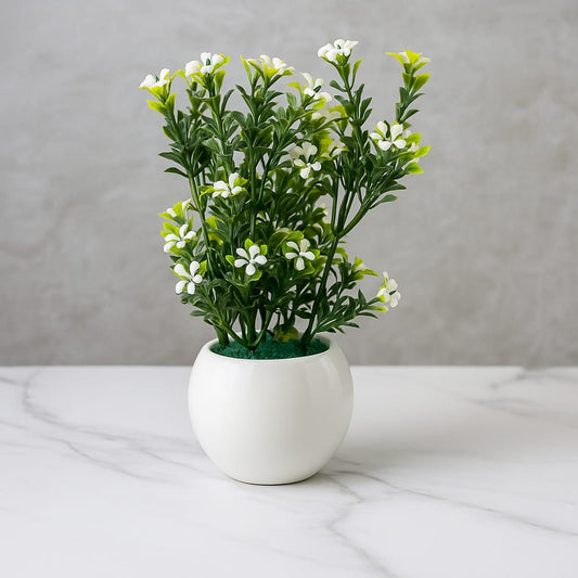 Minimalist Faux Floral Pot