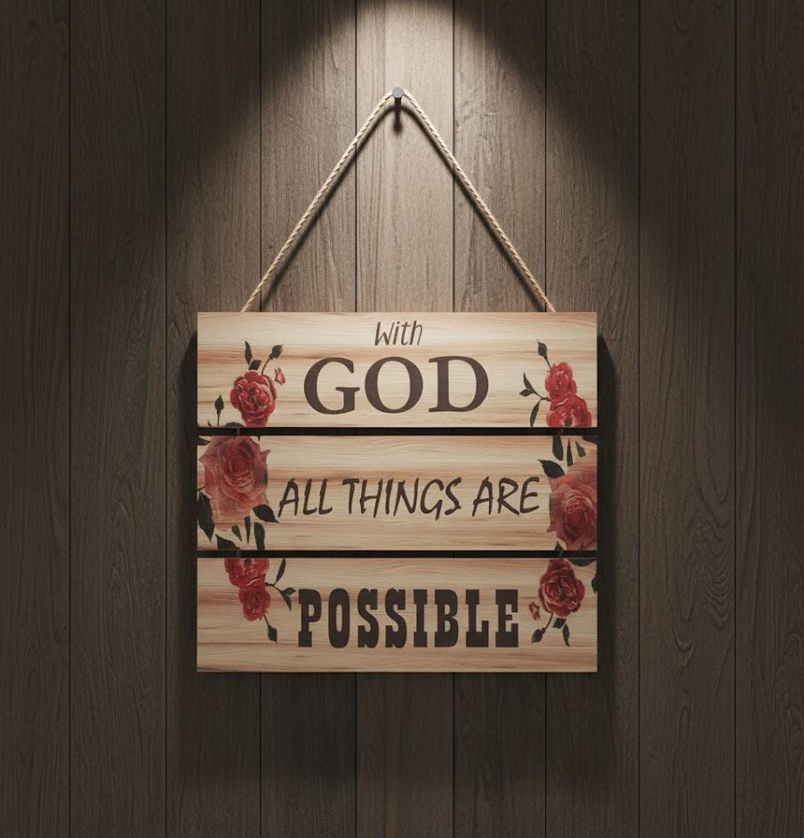 Motivational Wall Hanging Decor