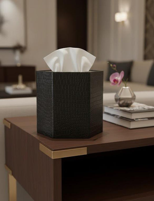 Luxury Hexagonal Faux Tissue Box