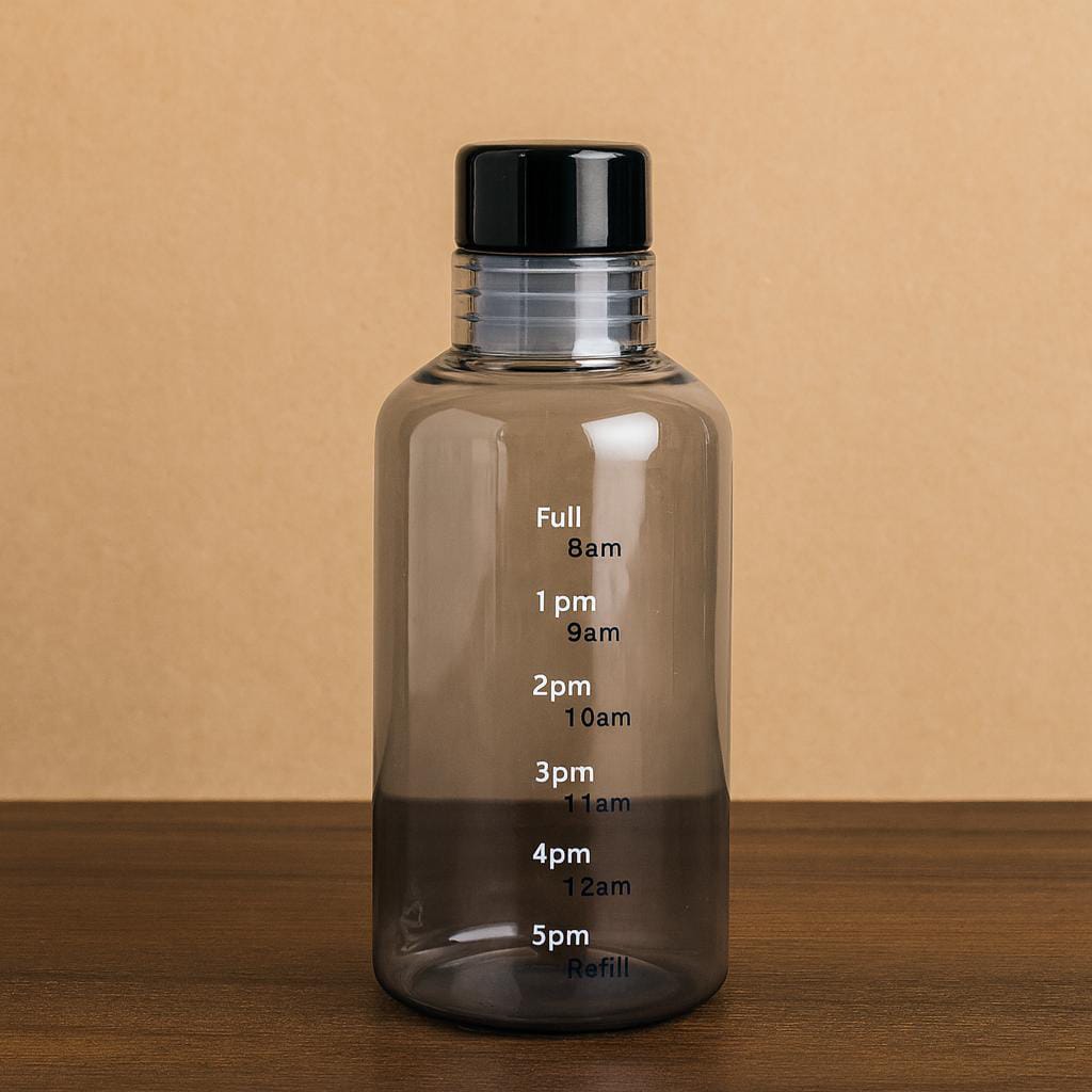 Smoke-Tinted Glass Bottle