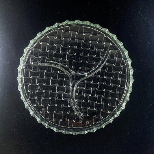 Elegant Glass Dry Fruit Serving Plate