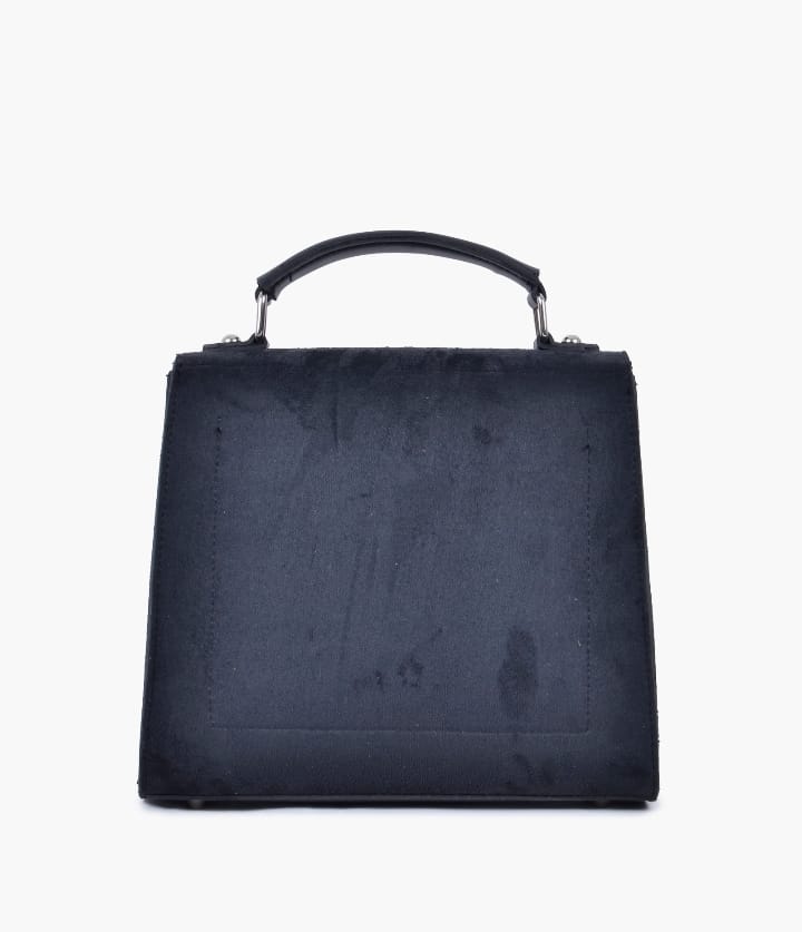 Elegant Black Leather Hand Bag