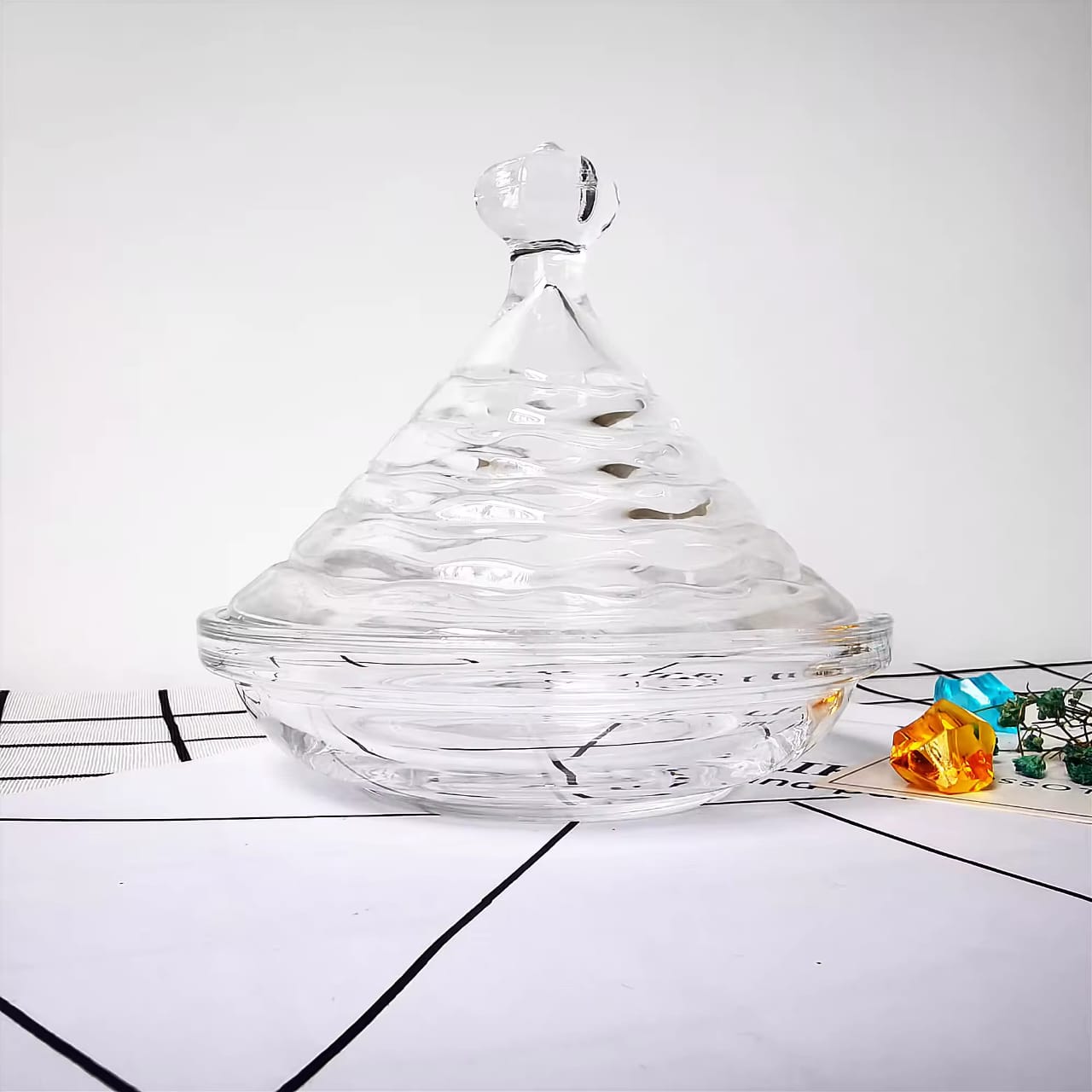 Glass Candy Jar With Lid