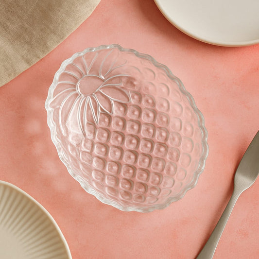 Pineapple Shaped Glass Bowl